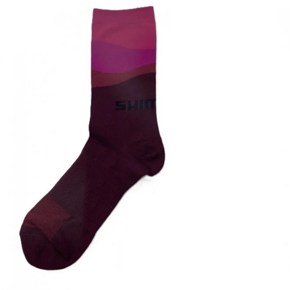 MEIA SHIMANO CANO ALTO ORIGINAL TAM.: P(36-40) ROXO/ROSA