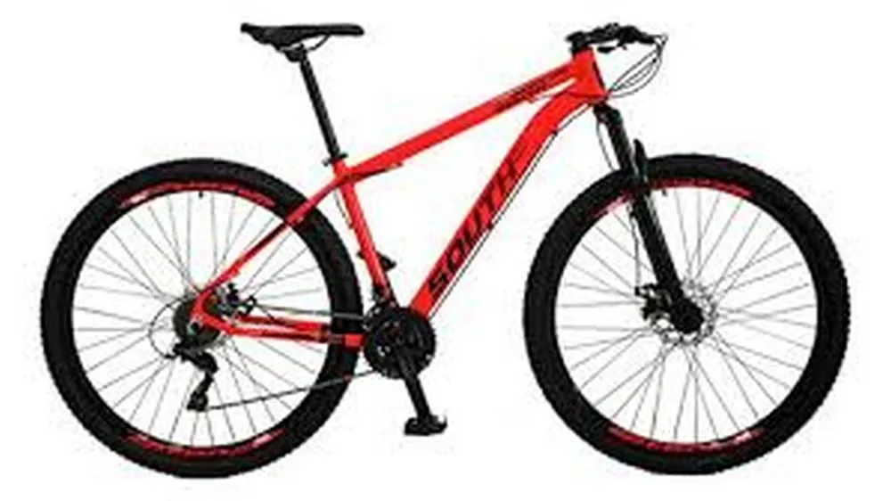 BICICLETA ARO 29 ALUM SOUTH 21 VEL LARANJA TAM.: 19